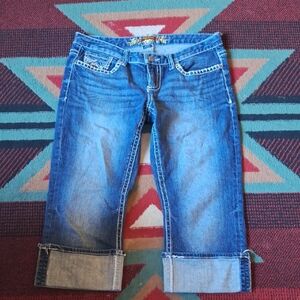 Maurices Women's Cropped Blue Jeans